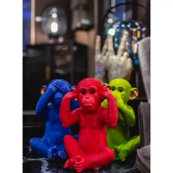 Deko & Geschenkartikel-KARE Design Spardose Monkey Iwazaru Grun