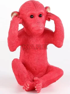 Deko & Geschenkartikel-KARE Design Spardose Monkey Kikazaru Rot