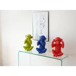 Deko & Geschenkartikel-KARE Design Spardose Monkey Kikazaru Rot