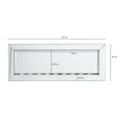 Spiegel-KARE Design Spiegel Big Beauty Candle Light 90X35