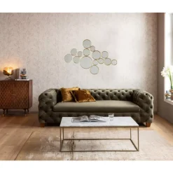 Spiegel-KARE Design Spiegel Bubbles Messing 183X93Cm