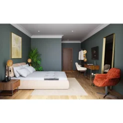 Spiegel-KARE Design Spiegel Curve Rectangular Brass 70X200Cm