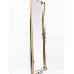 Spiegel-KARE Design Spiegel Curve Rectangular Brass 70X200Cm