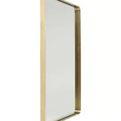 Spiegel-KARE Design Spiegel Curve Rectangular Brass 80X120Cm