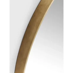 Spiegel-KARE Design Spiegel Curve Round Brass O100Cm