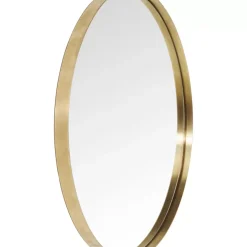 Spiegel-KARE Design Spiegel Curve Round Brass O100Cm