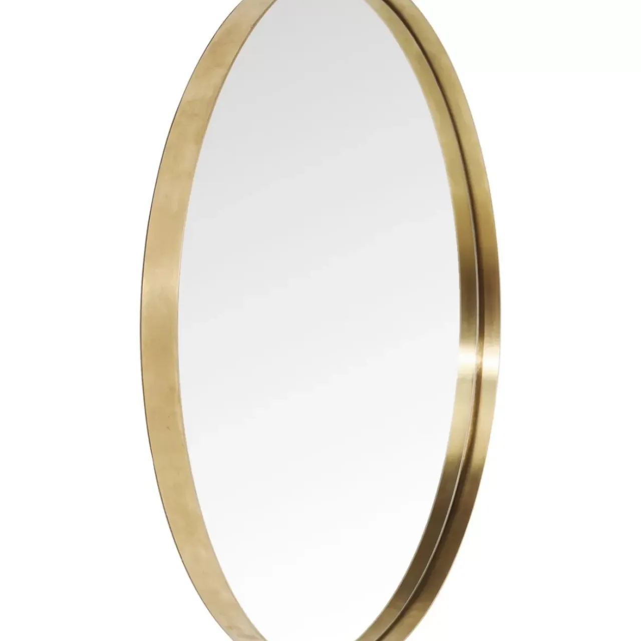 Spiegel-KARE Design Spiegel Curve Round Brass O100Cm