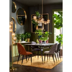 Spiegel-KARE Design Spiegel Curve Round Brass O100Cm