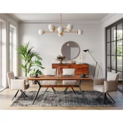 Spiegel-KARE Design Spiegel Curve Round Copper O100Cm