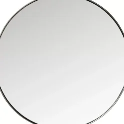 Spiegel-KARE Design Spiegel Curve Round Steel Nature O100Cm