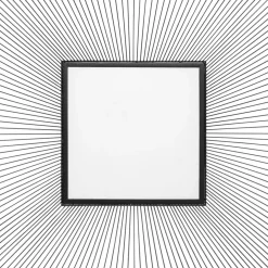 Spiegel-KARE Design Spiegel Dimension Square Schwarz 91X91Cm