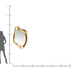 Spiegel-KARE Design Spiegel Hologram Gold 76X119Cm