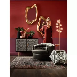 Spiegel-KARE Design Spiegel Hologram Gold 68X117Cm