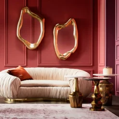 Spiegel-KARE Design Spiegel Hologram Gold 68X117Cm