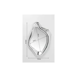 Spiegel-KARE Design Spiegel Hologram Silber 119X76Cm
