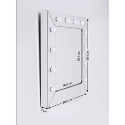 Leuchtobjekte-KARE Design Spiegel Make Up Square 81X81Cm