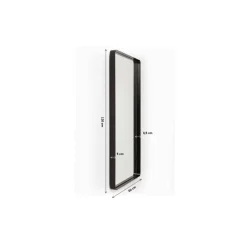 Spiegel-KARE Design Spiegel Ombra Soft Schwarz 120X60Cm