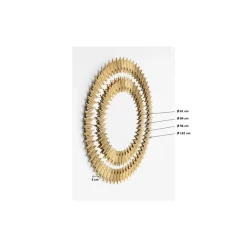 Spiegel-KARE Design Spiegel Solare Gold O132Cm
