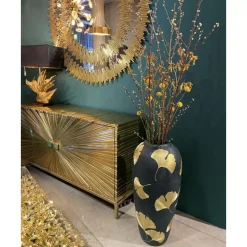 Spiegel-KARE Design Spiegel Solare Gold O132Cm