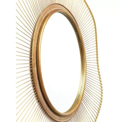 Spiegel-KARE Design Spiegel Sun Storm Gold O93Cm