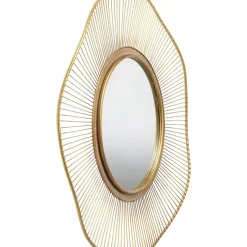 Spiegel-KARE Design Spiegel Sun Storm Gold O93Cm