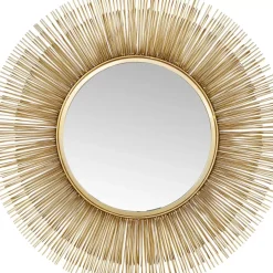 Spiegel-KARE Design Spiegel Sunburst Tre Gold O87Cm