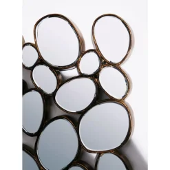 Spiegel-KARE Design Spiegel Water Drops Copper 135X78