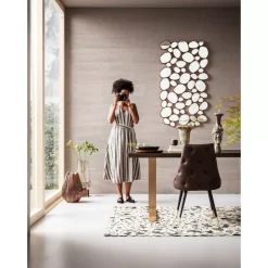 Spiegel-KARE Design Spiegel Water Drops Copper 135X78