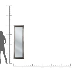 Spiegel-KARE Design Standspiegel Frame Silver 55X180Cm
