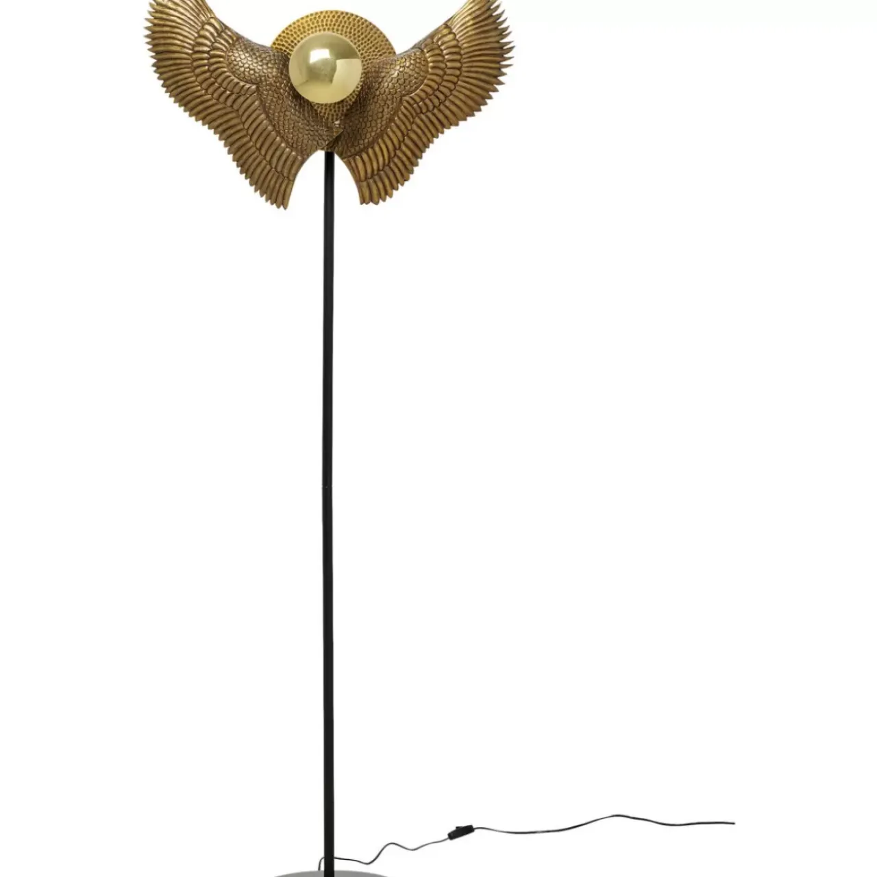 Steh & Bodenleuchten-KARE Design Stehleuchte Bird Wings 168Cm