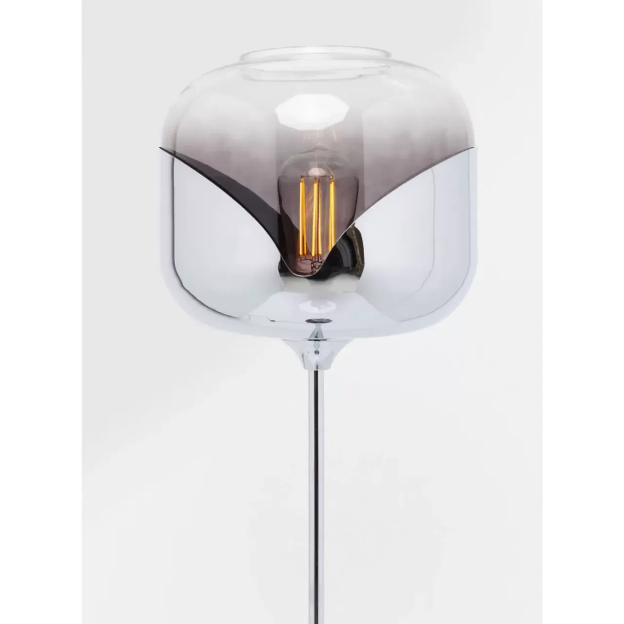 Steh & Bodenleuchten-KARE Design Stehleuchte Chrome Goblet Ball