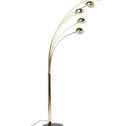 Steh & Bodenleuchten-KARE Design Stehleuchte Five Fingers Brass