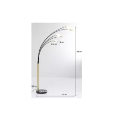 Steh & Bodenleuchten-KARE Design Stehleuchte Five Fingers Duo