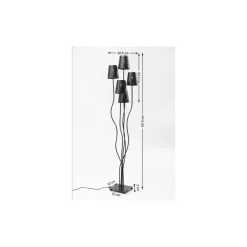 Steh & Bodenleuchten-KARE Design Stehleuchte Flexible Berry Cinque