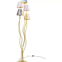 Steh & Bodenleuchten-KARE Design Stehleuchte Flexible Velvet Brass Cinque