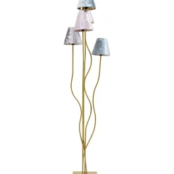 Steh & Bodenleuchten-KARE Design Stehleuchte Flexible Velvet Brass Cinque
