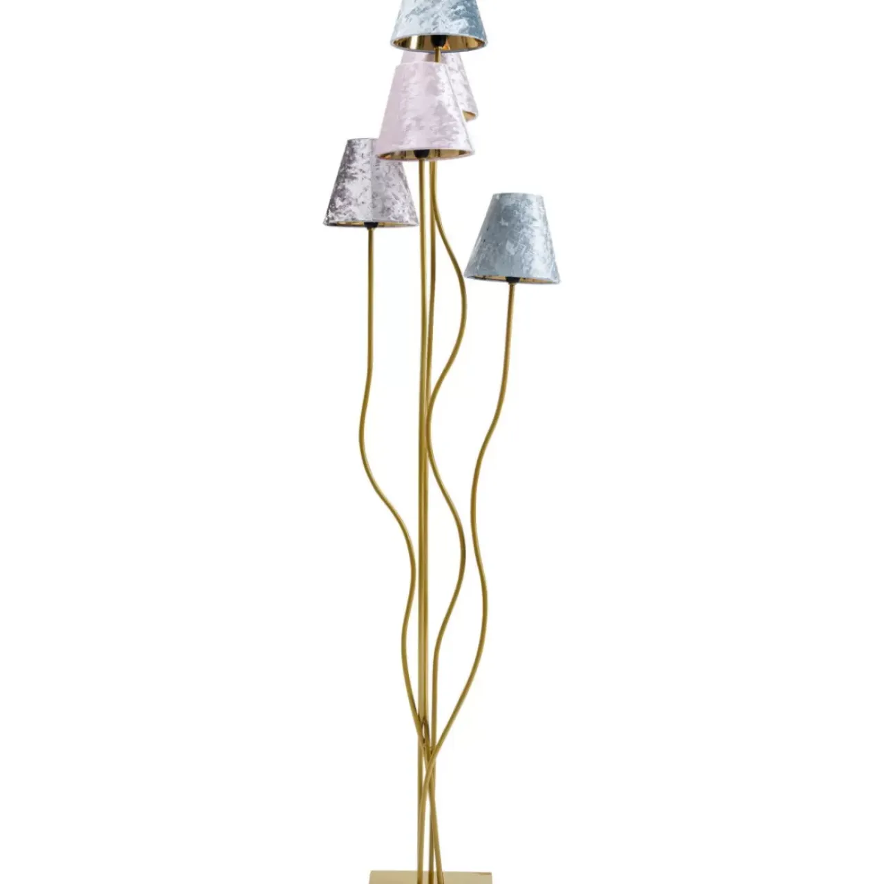 Steh & Bodenleuchten-KARE Design Stehleuchte Flexible Velvet Brass Cinque