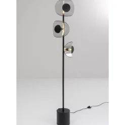 Steh & Bodenleuchten-KARE Design Stehleuchte Mariposa Schwarz Smoke 160Cm