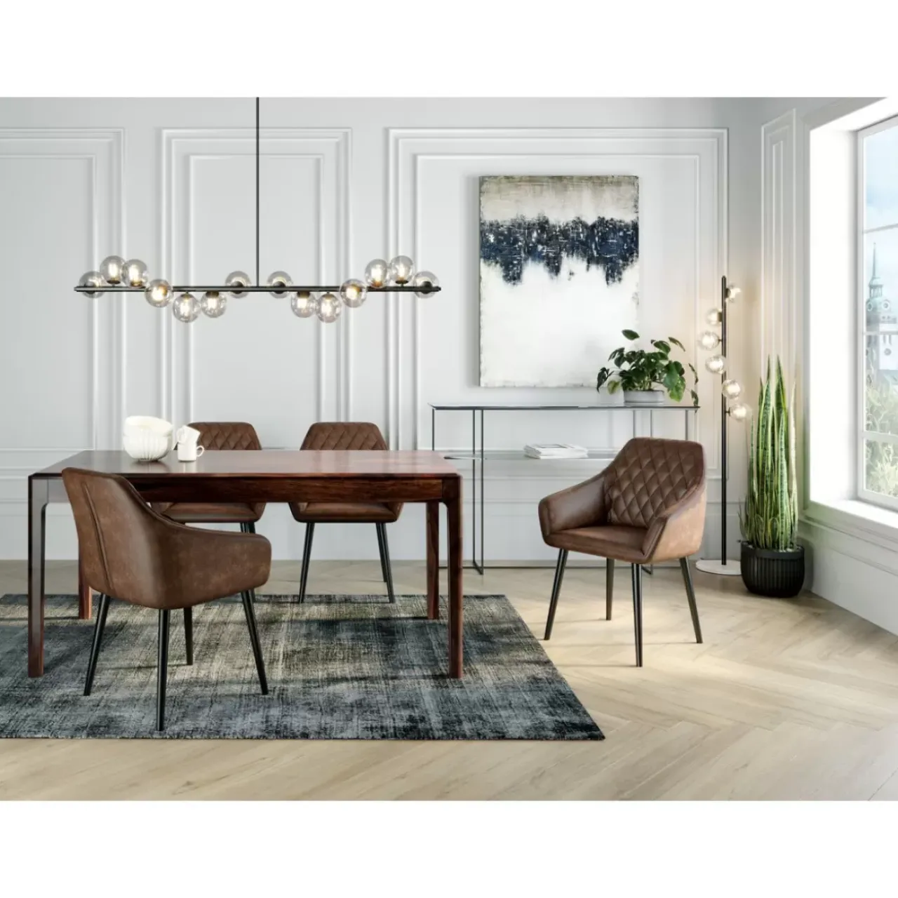 Steh & Bodenleuchten-KARE Design Stehleuchte Scala Balls Schwarz 160Cm