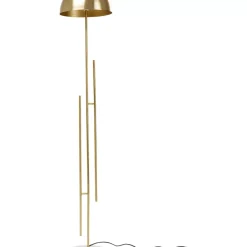 Steh & Bodenleuchten-KARE Design Stehleuchte Solo Brass