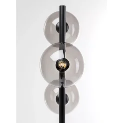 Steh & Bodenleuchten-KARE Design Stehleuchte Three Balls Matt Schwarz 160Cm