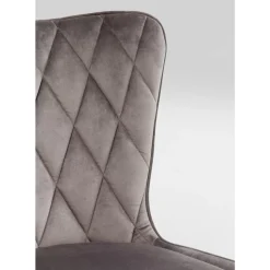 Stühle-KARE Design Stuhl Black Marshall Velvet Grau