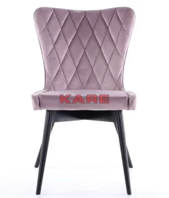Stühle-KARE Design Stuhl Black Marshall Velvet Rose