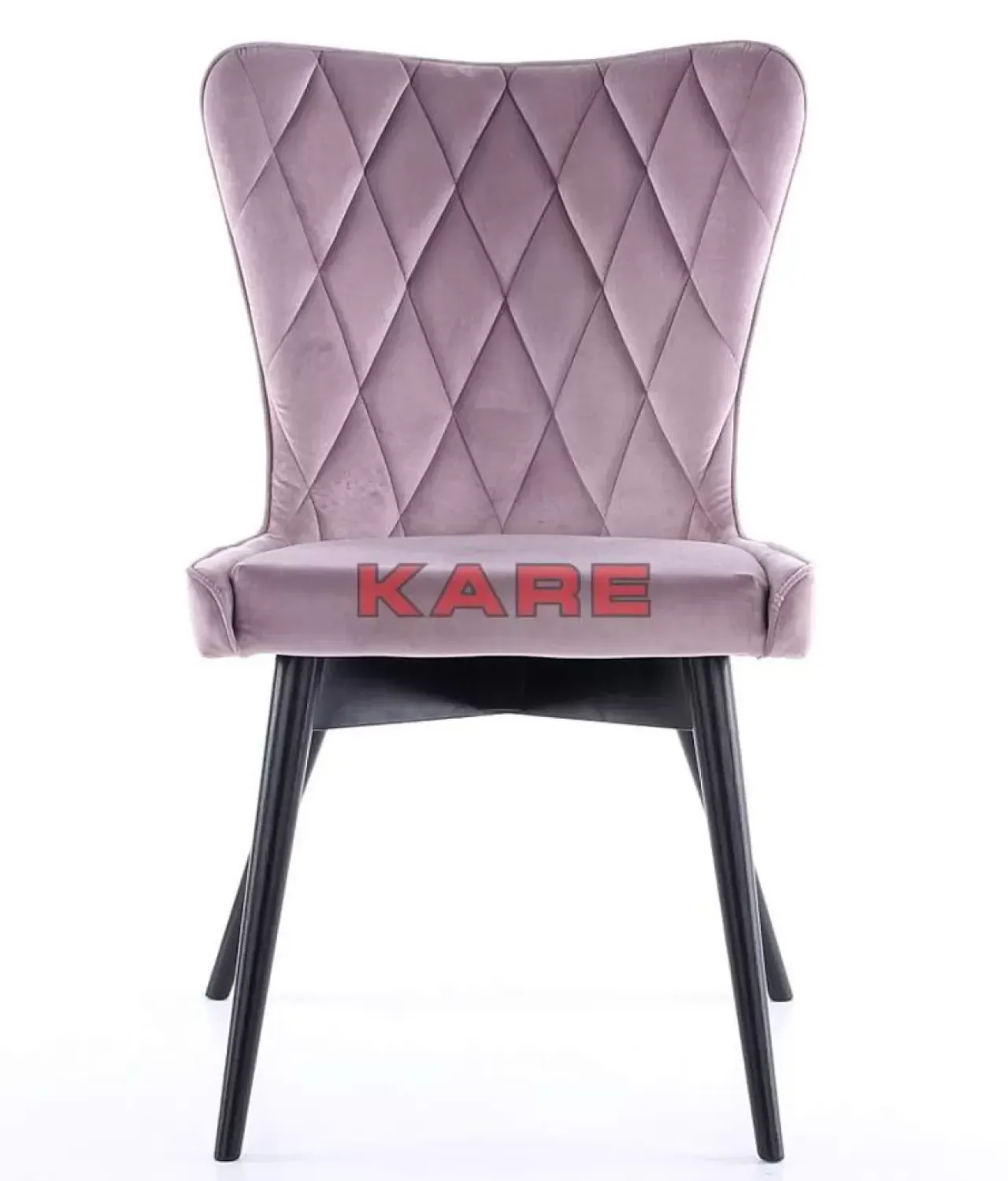 Stühle-KARE Design Stuhl Black Marshall Velvet Rose