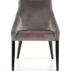 Stühle-KARE Design Stuhl Black Mode Velvet Grau