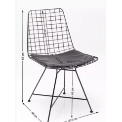 Stühle-KARE Design Stuhl Grid Schwarz