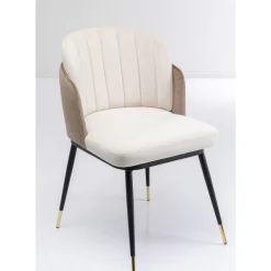 Stühle-KARE Design Stuhl Hojas Beige