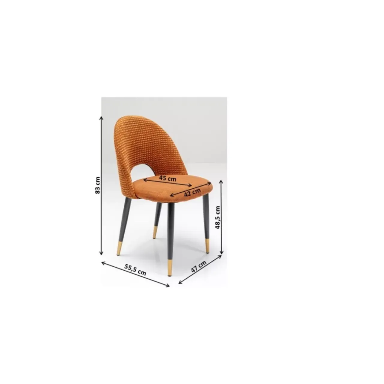 Stühle-KARE Design Stuhl Hudson Orange