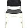 Stühle-KARE Design Stuhl Hugo Schwarz Gold