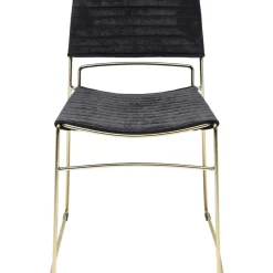 Stühle-KARE Design Stuhl Hugo Schwarz Gold